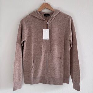 NWT Quince Mongolian Cashmere Full-Zip Hoodie Size S